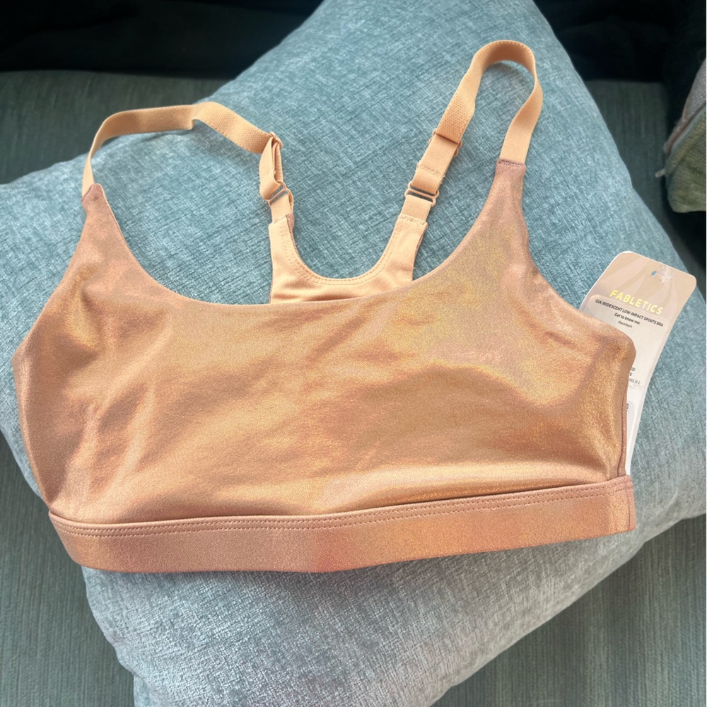 Gia Iridescent Low Impact Sports Bra in Iridescent Desert XXS- NWT